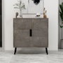 Hanah Home Darien - Gordion Marble, Black Wood